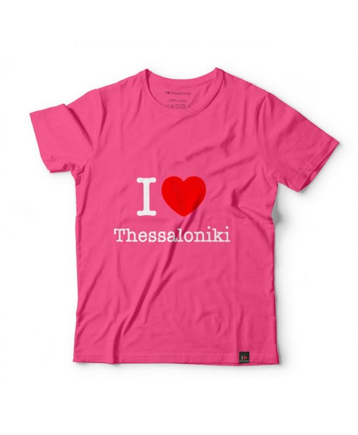 T-shirt I Love Thessaloniki Pink