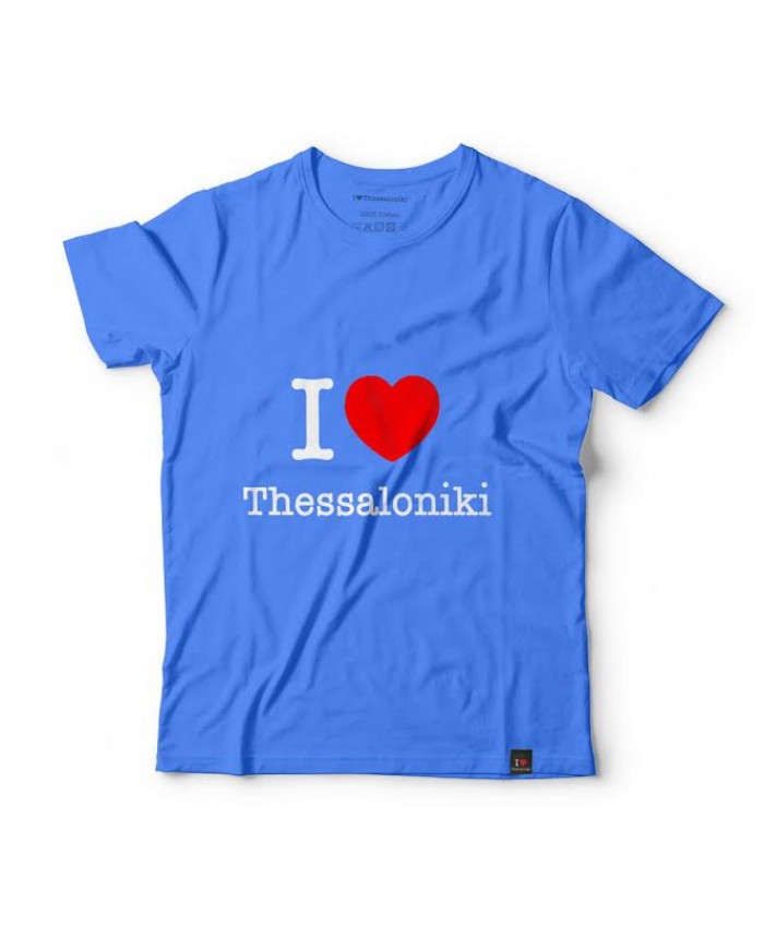 T-shirt I Love Thessaloniki Blue