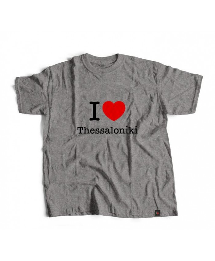 T-shirt I Love Thessaloniki Grey