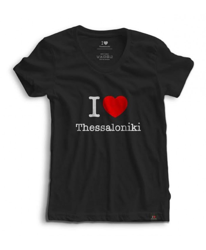 T-shirt I Love Thessaloniki Black